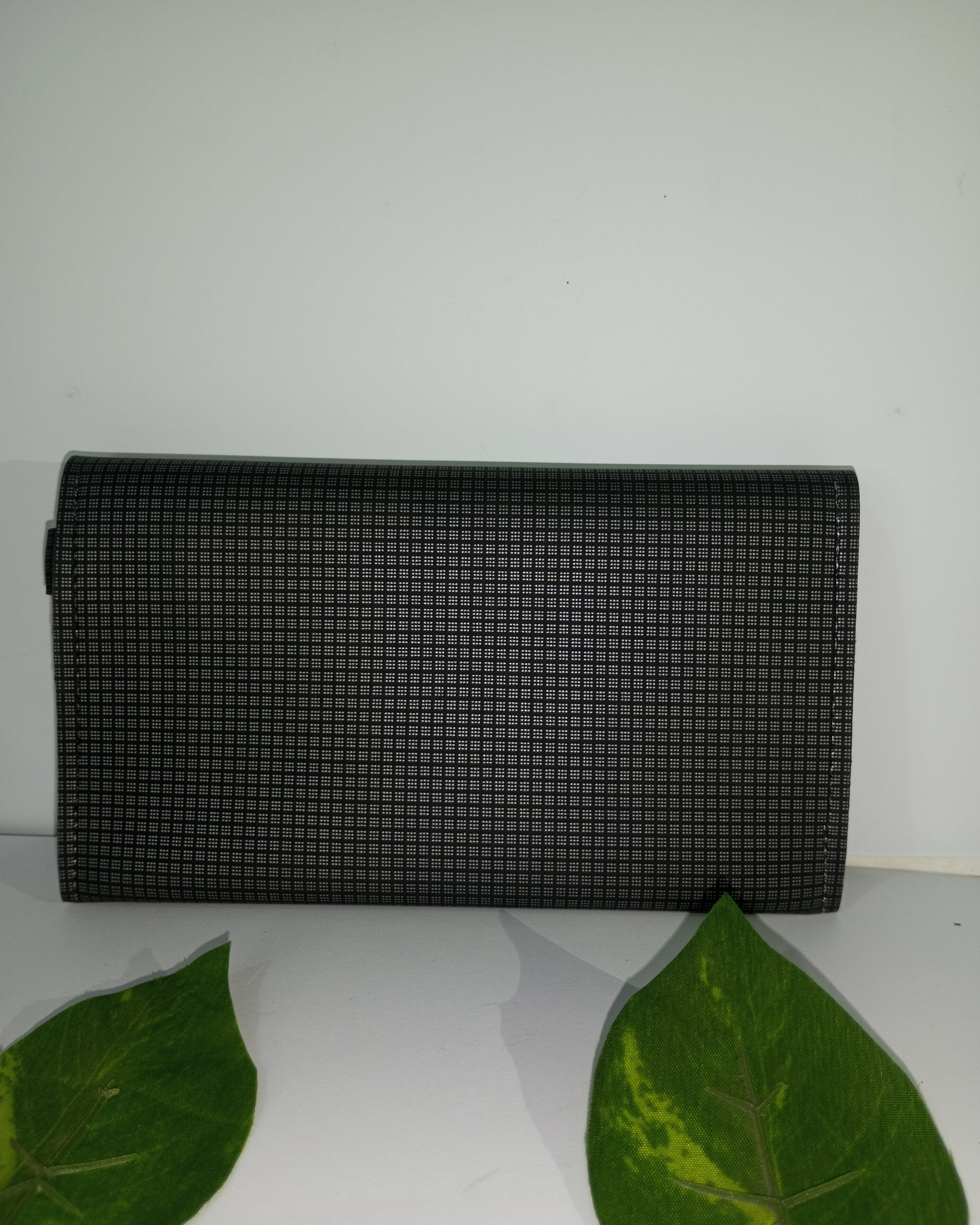 Dark Grey Color Clutch for Women with 2 Pockets and 1 Inner Zip.